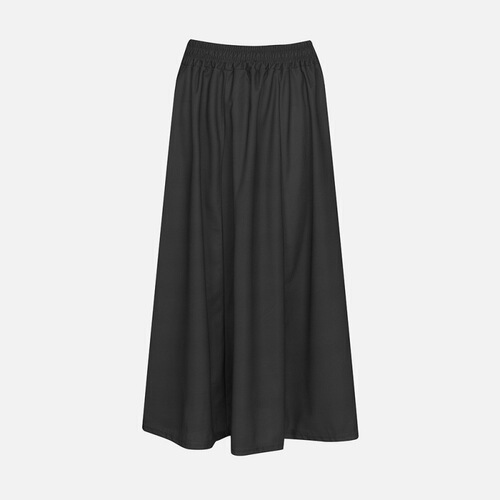 High-waisted pleated skirt, autumn and winter medium-length, good drape, solid color, slimming A-line long dress, 2025 model