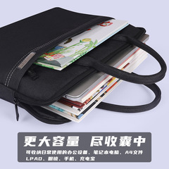 Wholesale Briefcase Office Documents Bag Meeting Computer Official Bag Oxford Cloth Document Bag Printing