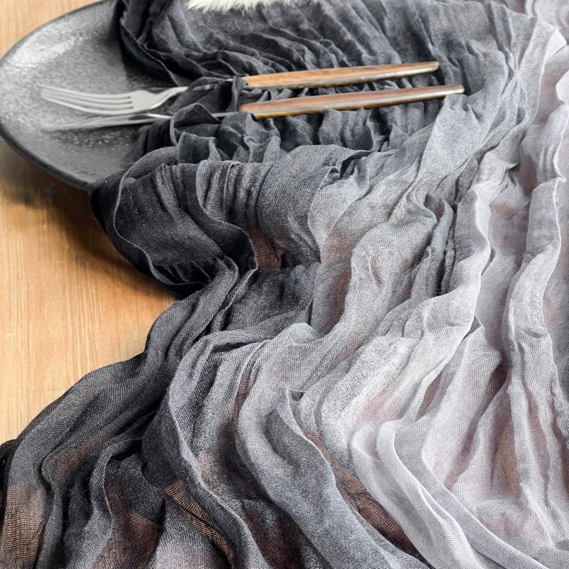 Поставка через границу: набор столового текстиля Bali Wrinkle Wiring Table Flag Wedding Furnishings Bohemian Wind Gradient Fold Win столовый комплект оптом