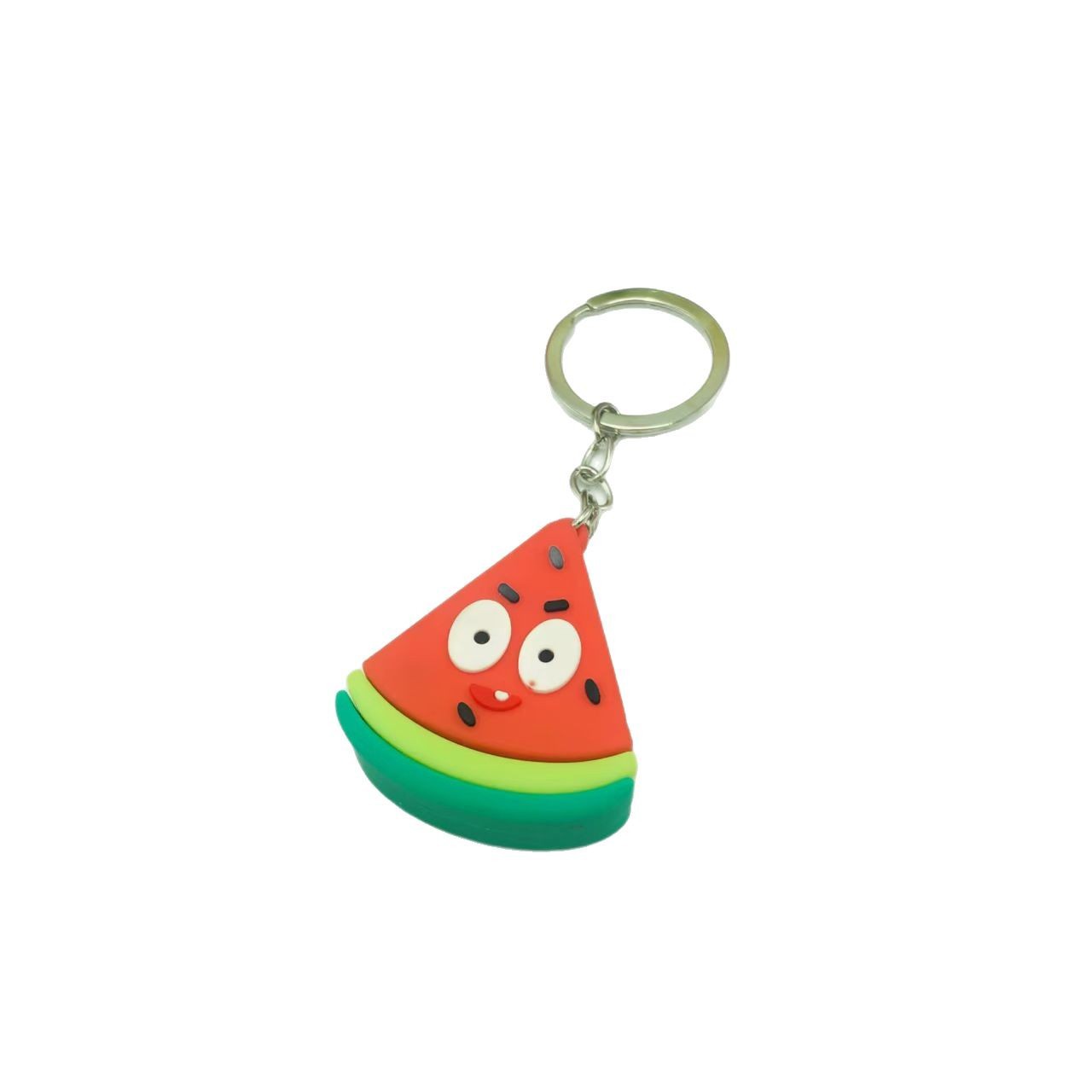 Venta caliente transfronteriza de simulación de PVC de la fruta de la fresa de la sandía anillo de la fruta colgante tienda regalo creativo