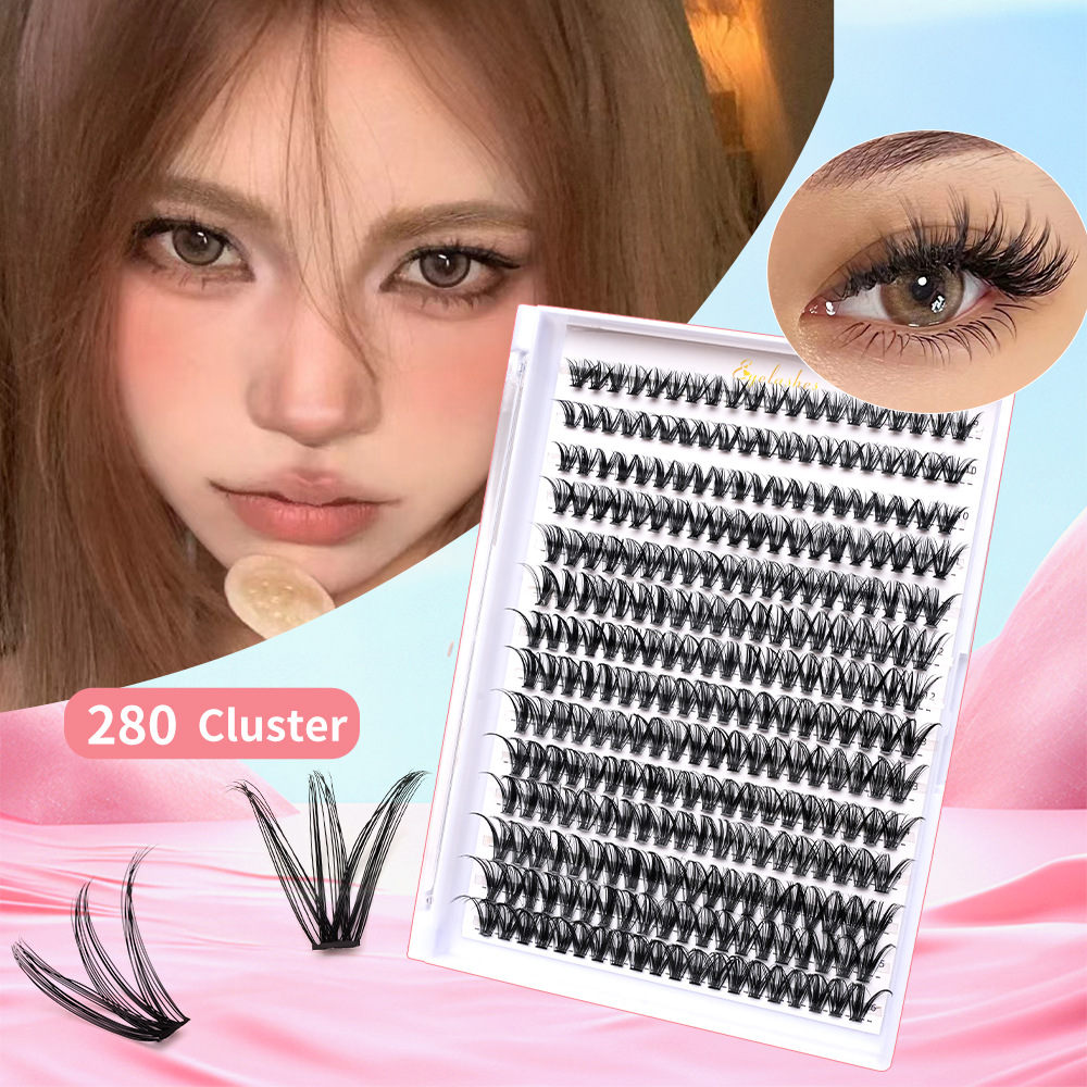 Transfronteriza pestañas falsas D-curva 30P 40P 50P 60P 80P 100P sección de pelo 14 fila comercio exterior al por mayor