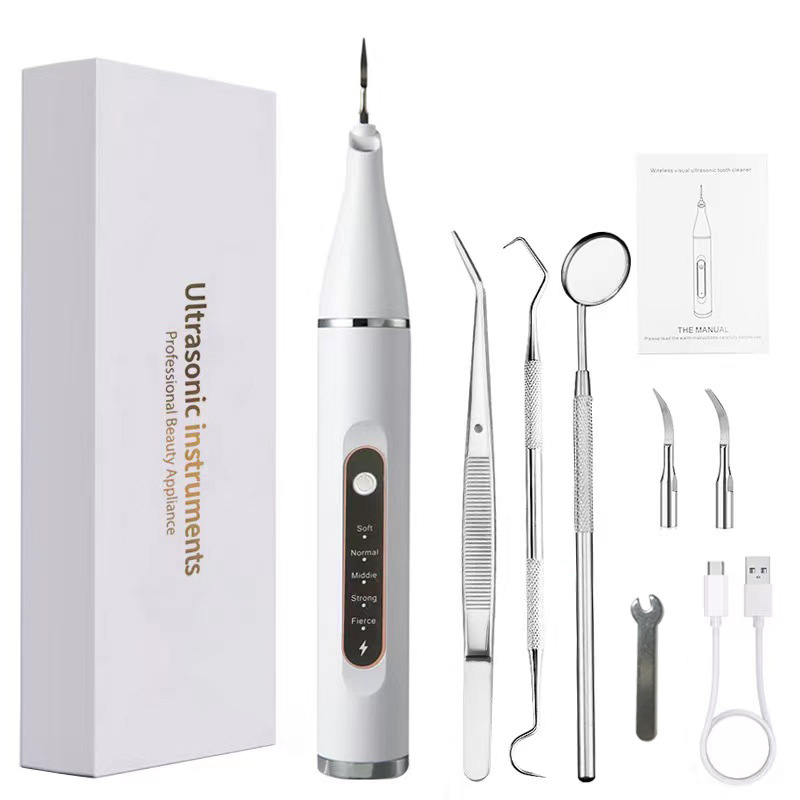 Cross-Border New Ultrasonic Tooth Cleaner, Portable Oral Care Tooth Cleaner, Calculus Removal, Whitening Tooth Cleaner