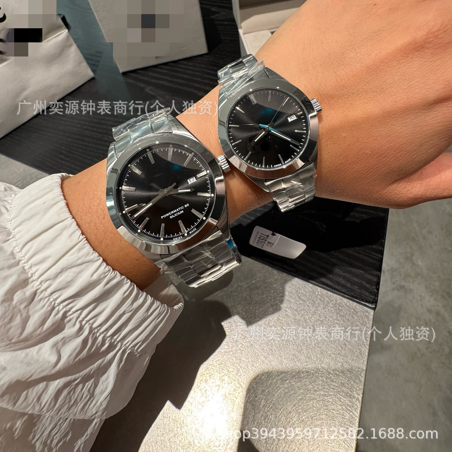 代发适用天.梭T127表带钢带 风度系列情侣表T127.407石英