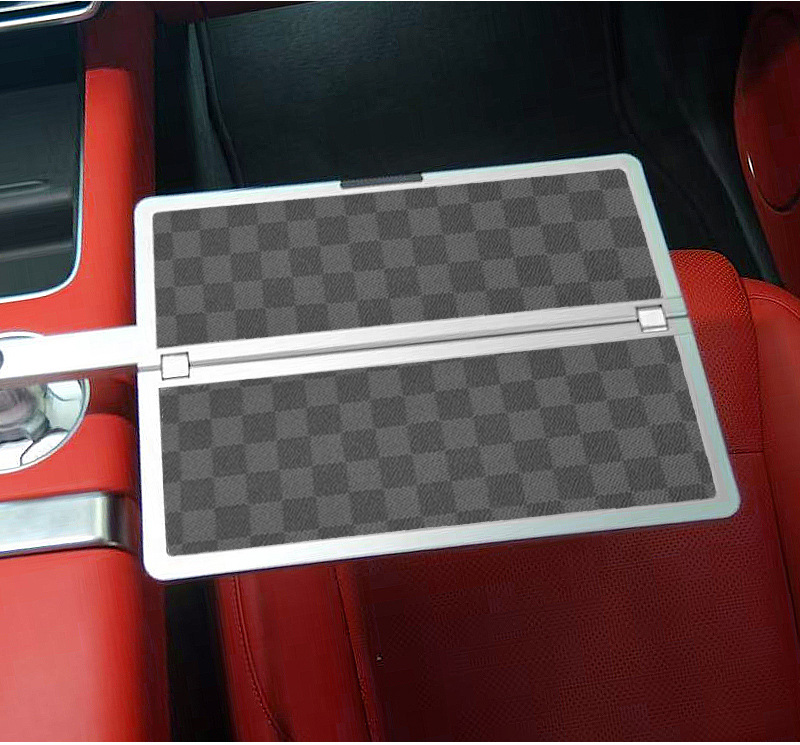Ideal for Use in Cars Like Weilai, Xiaopeng, and Xiaomi, Floating Small Table Tray, Dining Tray, Small Round Table, Tea Tray, Office Computer Desk