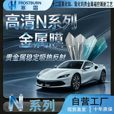 Car window glass film, privacy car film, sun protection and explosion-proof film, front windshield film, heat insulation solar film, manufacturer wholesale