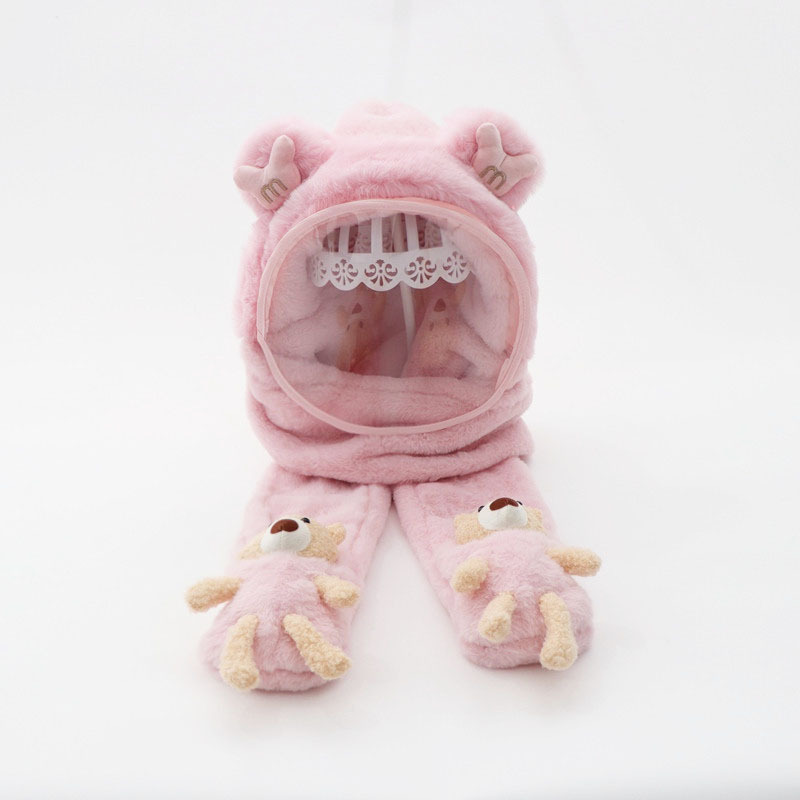 렌즈 포켓 베어 - 라이트 핑크