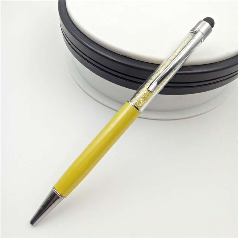 Fábrica al por mayor Bolígrafo De Metal pluma capacitiva letras pantalla táctil pluma de cristal Hotel publicidad pluma de regalo de negocios