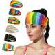 Amazon Rainbow Sport Hair Band Wholesale Sweat Absorbent Antiperspirant Headband Fitness Headband Yoga Hair Band Hair Accessories Wholesale