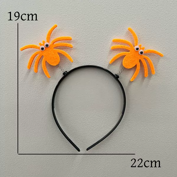Orange double spider headband