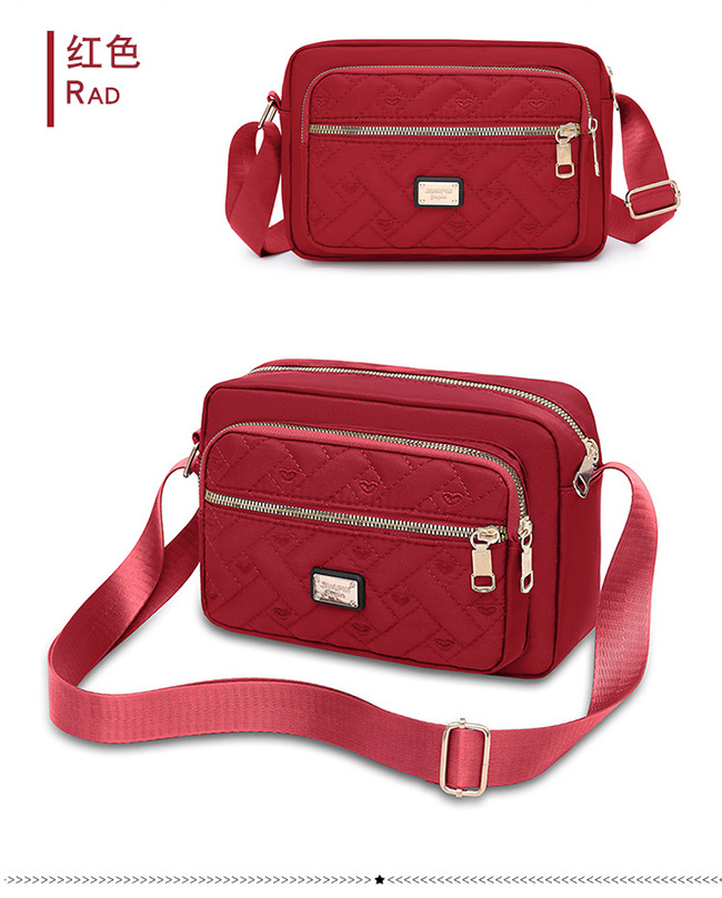 Neue Stil-Crossbody-Tasche zum Ausgehen, große Tasche für Einzelhandelstische, leichte Luxus-Kleinquadrat-Tasche, französische Kleinreisetasche, modische Oxford-Stoff-wasserdichte Geldbörse