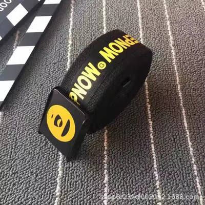 1 cinturón de lona estilo coreano para hombres cinturón de hebilla automática para jóvenes estudiante desnudo de moda simple de moda versátil calle