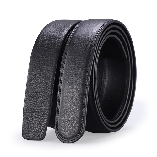 Belt without head, men's two-layer cowhide automatic buckle, headless belt, men's buckle-less belt, trousers with strip 3.5cm wide