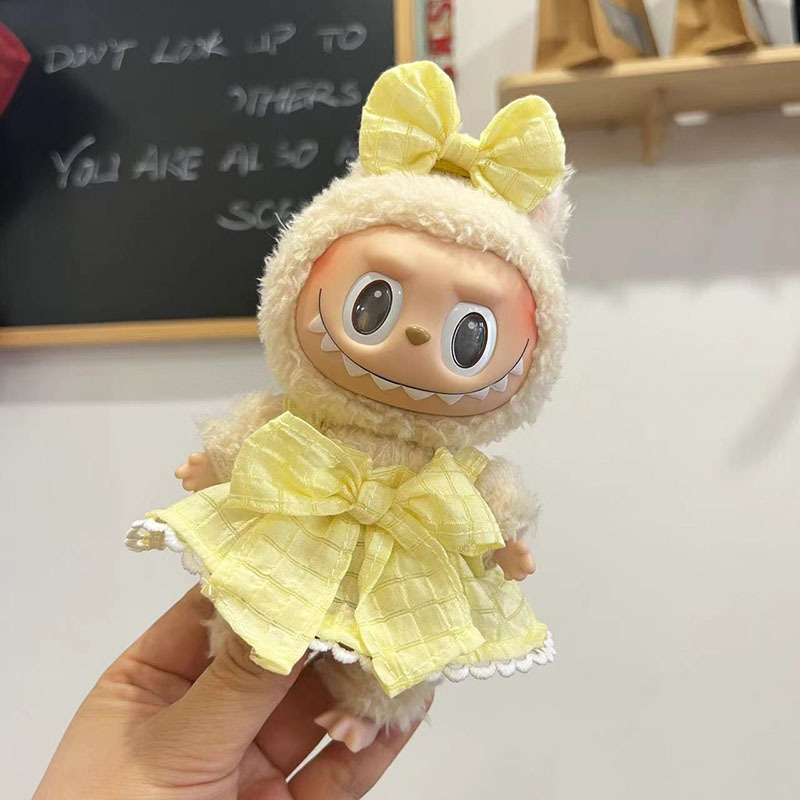 ソースメーカーのみの服】17cmペンダント ラブブ服 ブラインドボックス ラブブ人形 人形服 クールブラック カラフル|undefined