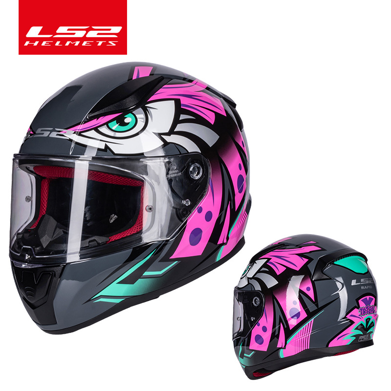 LS2 casco motocicleta casco completo unisex Four Seasons universal casco completo carding Racing running casco más tamaño casco FF353