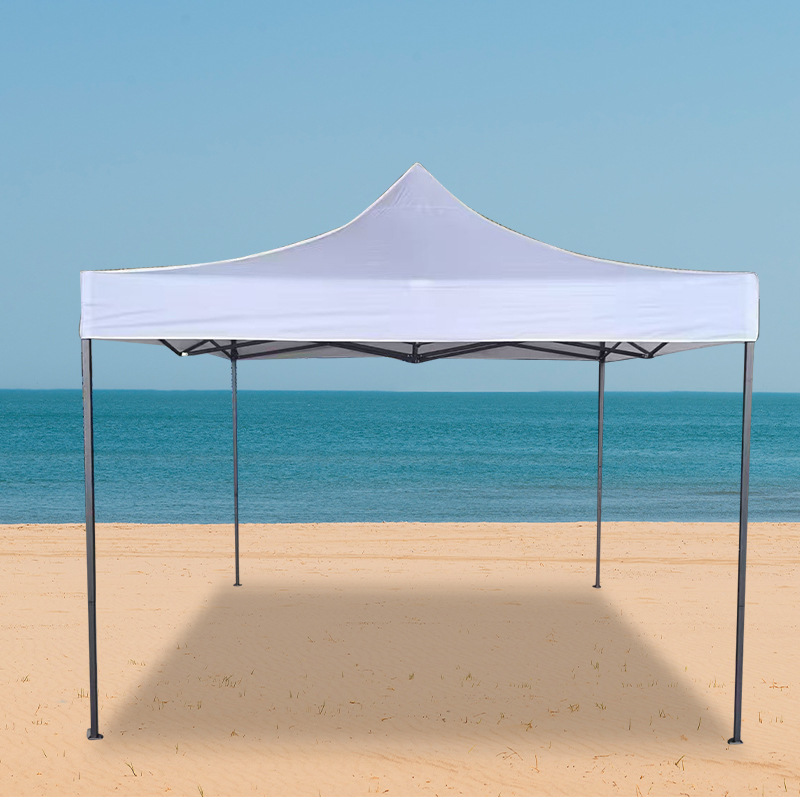 Carpa publicitaria Black King Kong de 3x3 m Carpa de exhibición blanca a prueba de viento de tres lados Puesto de campamento Carpa plegable