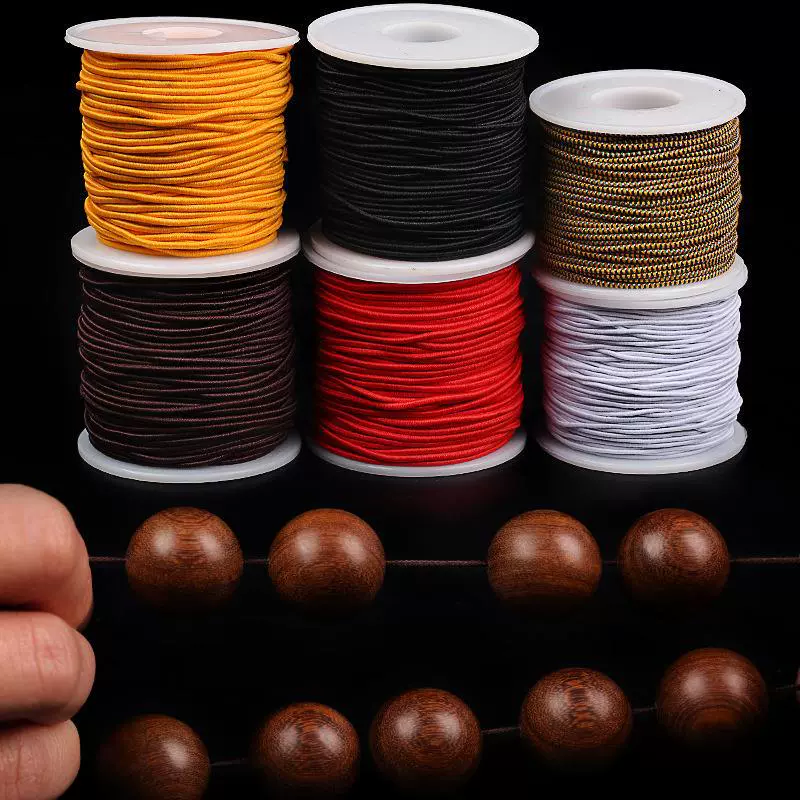 Розарий с round beads, эластичный кошелек, браслет, шнур для волос, плетёное аксессуар ручной работы, аксессуары, связай сам