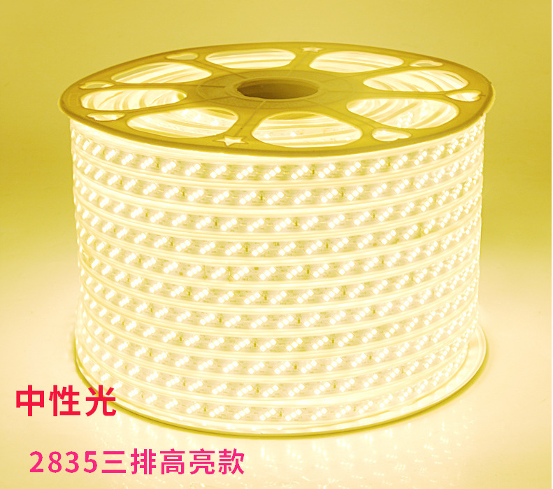 Ledランプ帯2835二列ledランプ帯屋外擬水高圧180珠フレキシブル軟灯条220v三列|undefined