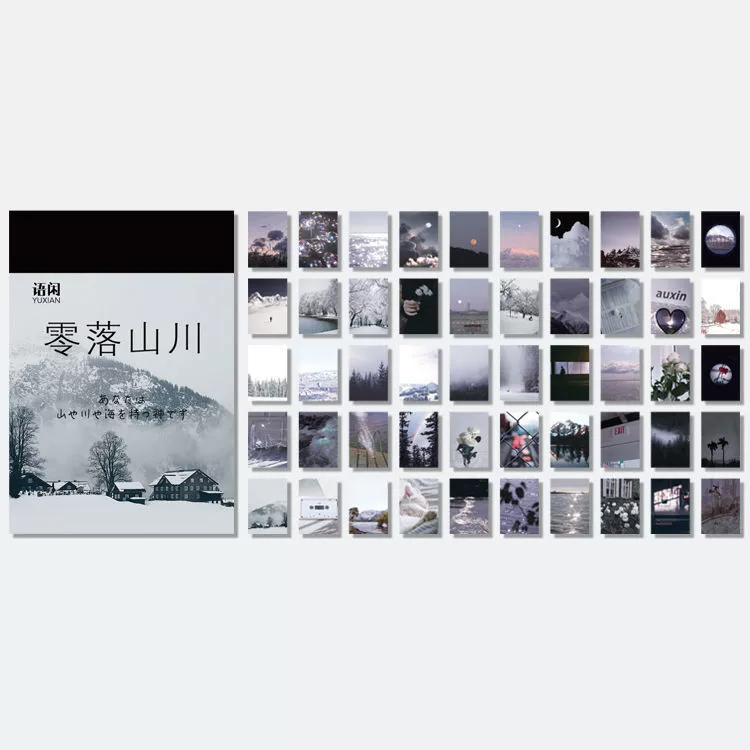 Набор бумажных стикеров (Qiqi) серия Qiqi — 6 дизайнов для DIY декора