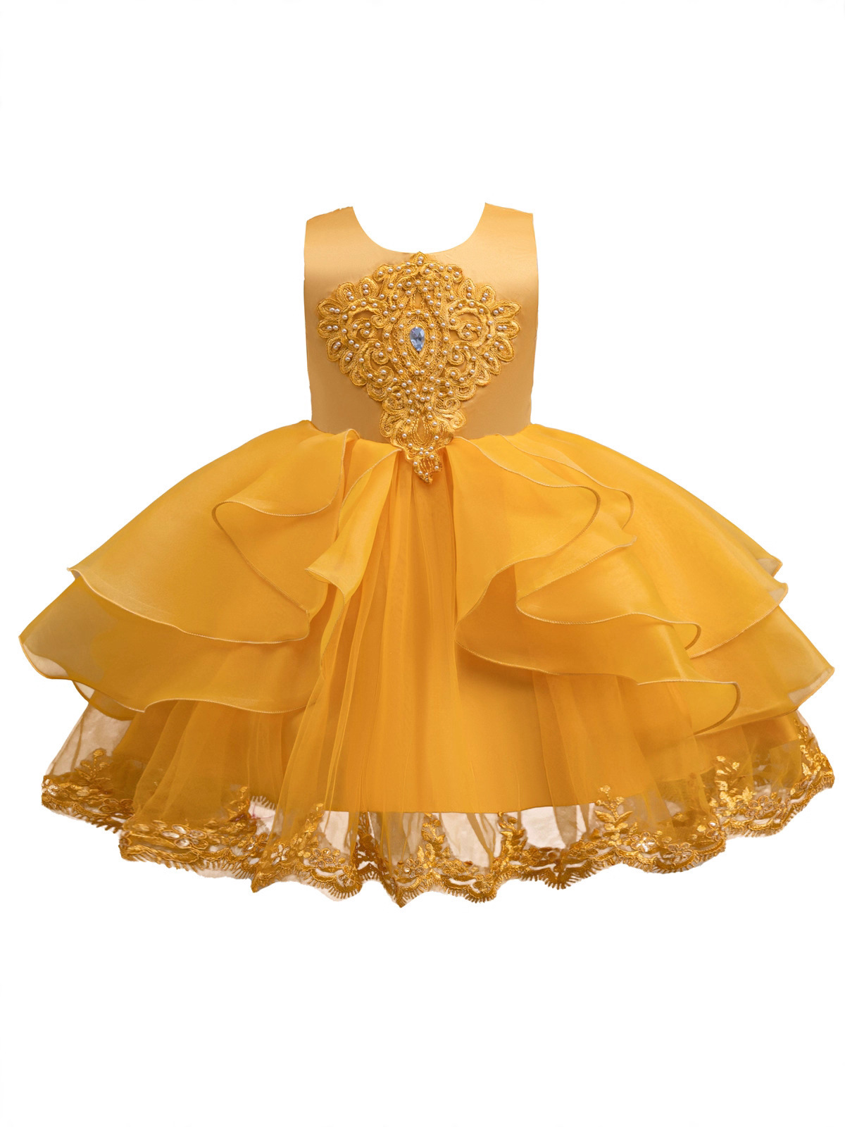 Nuevos vestidos de princesa transfronterizos para niños vestidos de piano para chicas vestidos de noche de cumpleaños de pequeña anfitriona Liu Yan 366