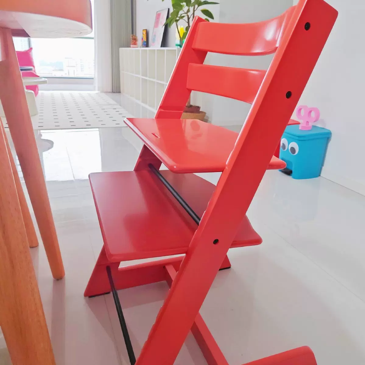 榉木学习椅实木儿童餐椅桌椅宝宝可调节多功能成长椅家用升降椅子