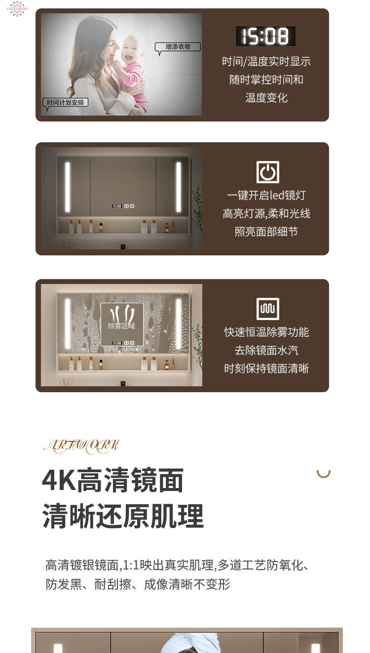 Simple bathroom solid wood floor-standing washbasin cabinet combination washbasin, cream-colored bathroom cabinet, ceramic integrated basin undefined