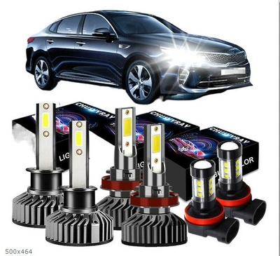 Headlight Set, Front Headlights, Ön faralar - f2-h1-2-pieces-h11-2-pieces-lens-fog-lamp-h11-2-pieces