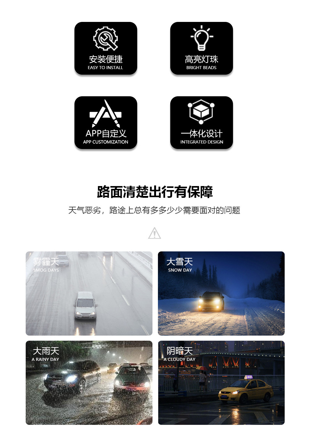 Cross-Border New Car Led Headlight Decorative Halo Ring with Colorful 5D Lens Angel Eyes Integrated Cover Turn Signal Modification