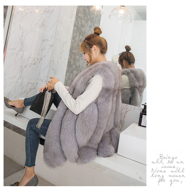 Damen Kunstfellweste Für Herbst Und Winter Modische Freizeitmode_voghion.com