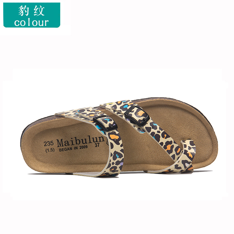 Zapatillas de corcho planas para hombres y mujeres pareja más tamaño al aire libre playa verano color pareja zapato cubierta toe Ventas Directas la fábrica