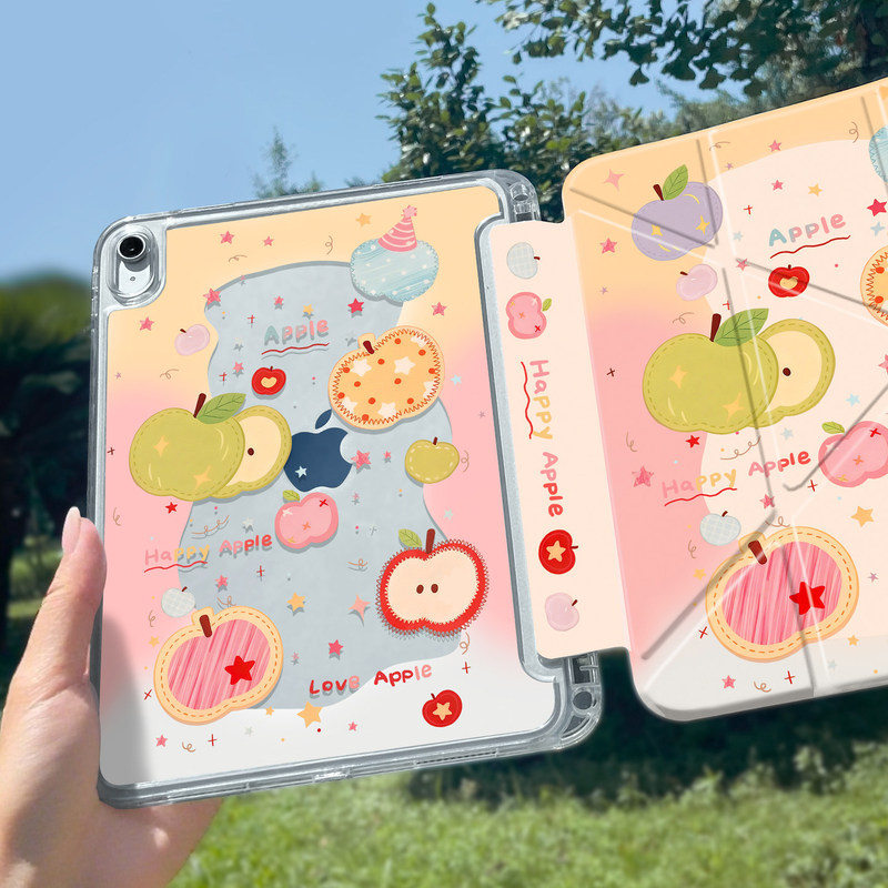 Dopamine iPad Pro Protective Case Suitable for the 11Th Generation Tablet Case Air 8/7/6 with Pen Slot, Foldable Transparent 2025 Dopamine iPad Pro Protective Case Suitable for the 11Th Generation Tablet Case Air 8/7/6 with Pen Slot, Foldable Transparent 2025