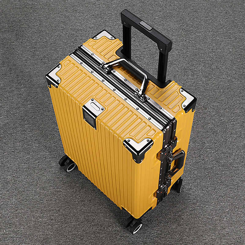 Fashion Trendy Women's Suitcase 20inch Carry-On Trolley Aluminum Frame Can Accommodate People Hard 26 Silent Spinner Wheels 28inch Men