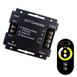 Led 6-Key Wireless Touch Two-Color Thermostat Cct Lamp with Dimmer 12V24V Touch Controller Set