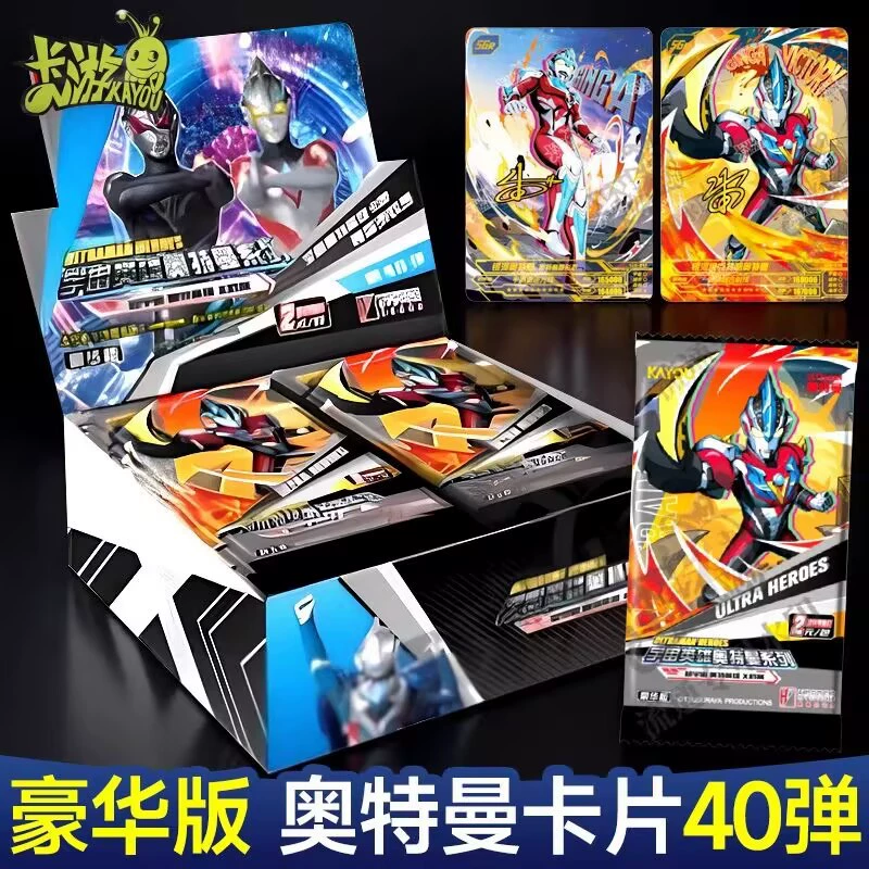 Подлинная карта Ultraman Полная серия Делюкс 40 Роли Слава Версия 24 Роли Легенда Детская Коллекция Карточная Игрушка