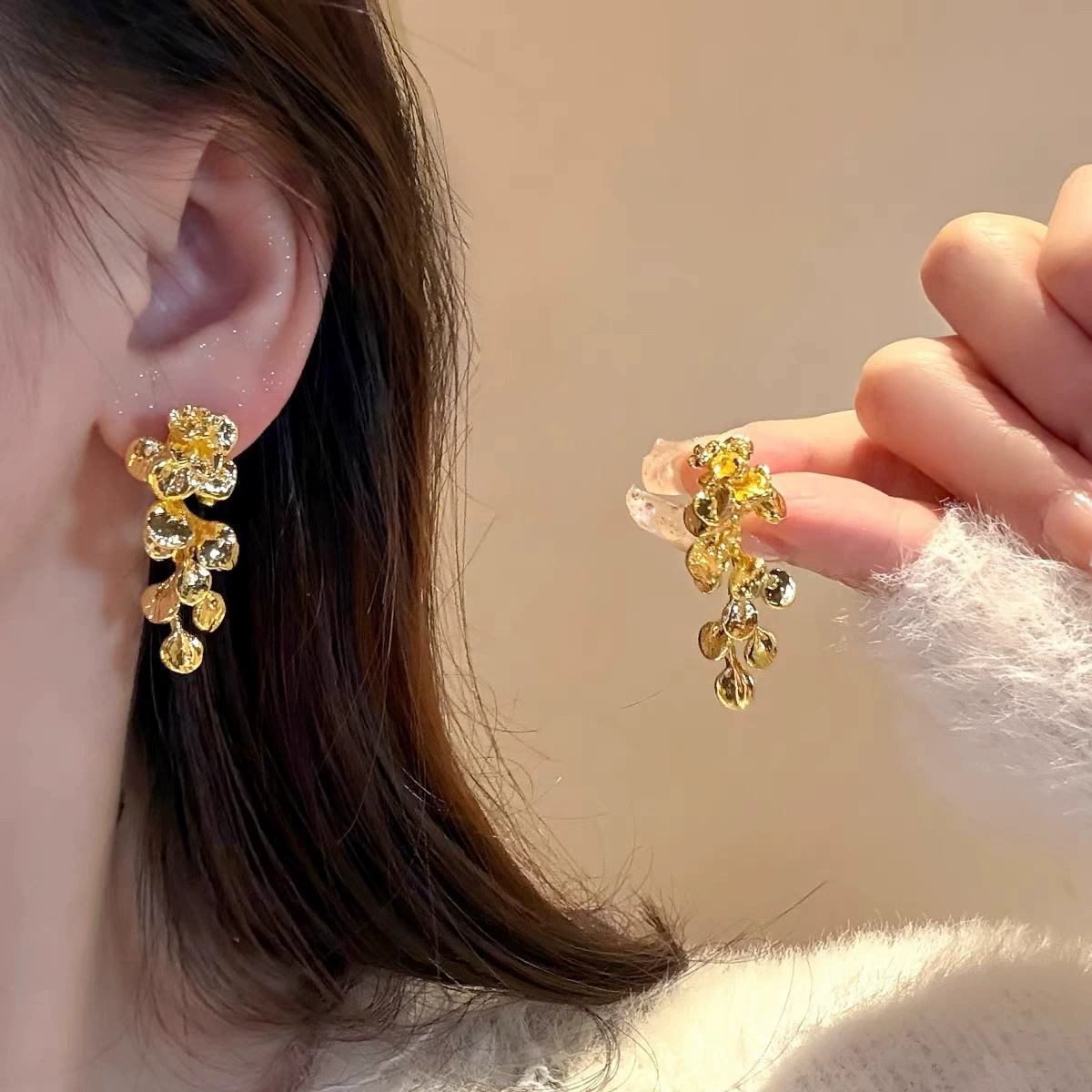 Spring Pearl Серебро 925, стиль легкой роскоши, размеры 8–14 мм