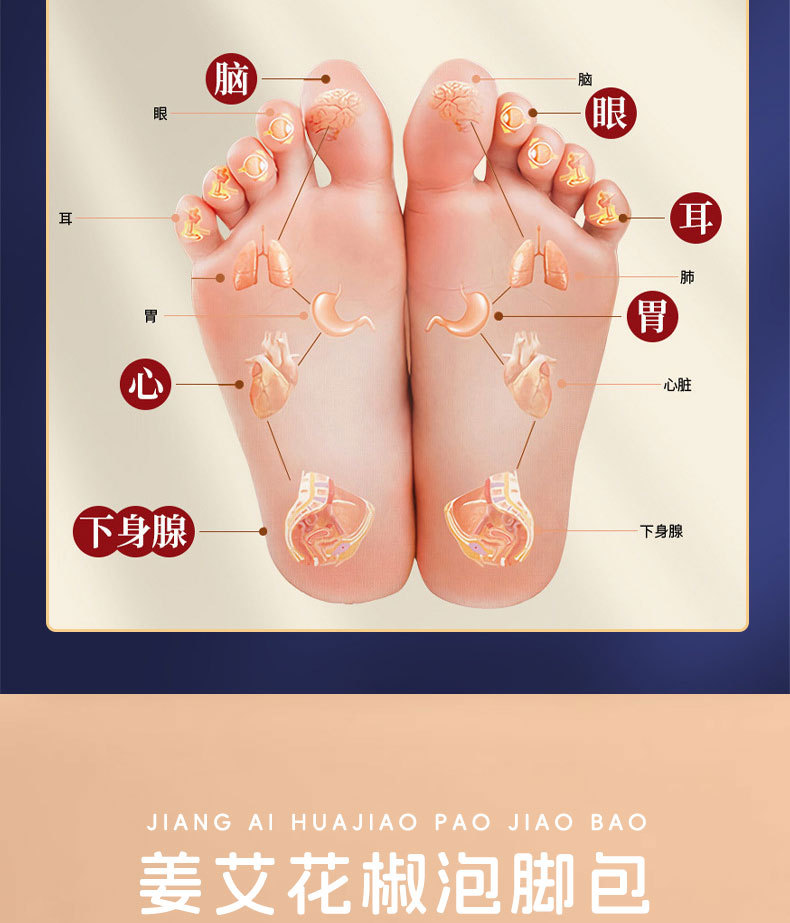 Mugwort Ginger Sichuan Pepper Foot Soak Pack 30g x 30 Bags Traditional Herbal Bath for Home Foot Care key features