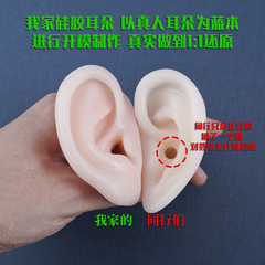 Ear-picking silicone ear model practice advanced simulation ear-picking tool set training students fake ears with long ear canals