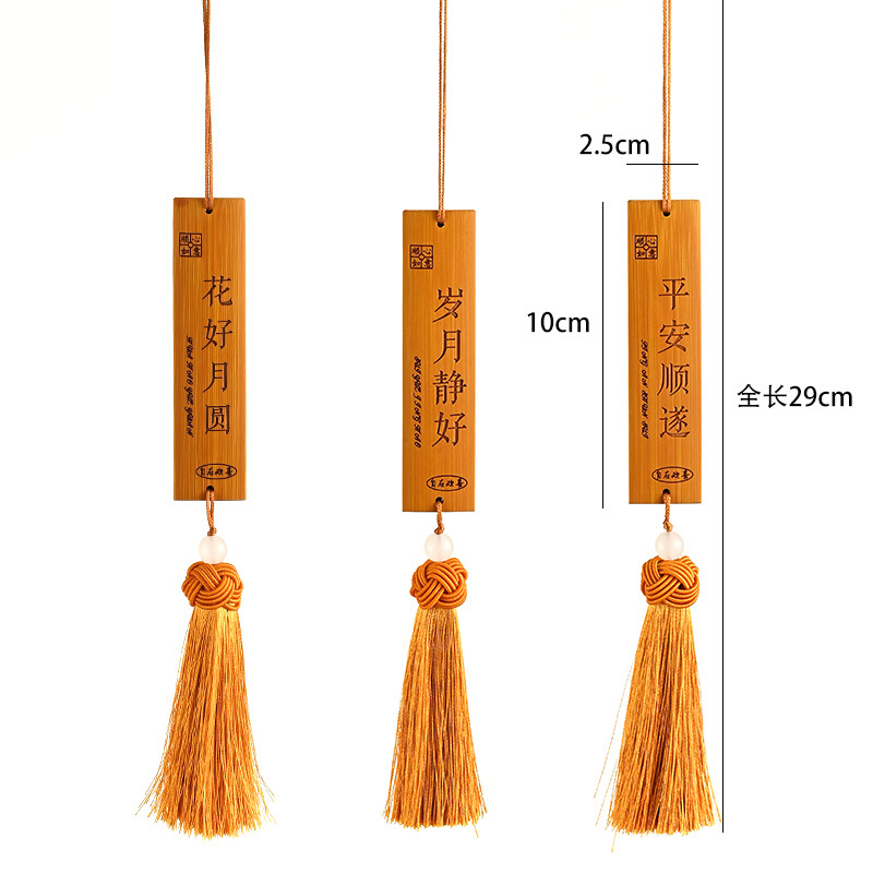 Año Nuevo bambú pequeño colgante linterna hecha a mano DIY material de cuerda colorida linterna Festival de Primavera auspiciosa escoba colgante