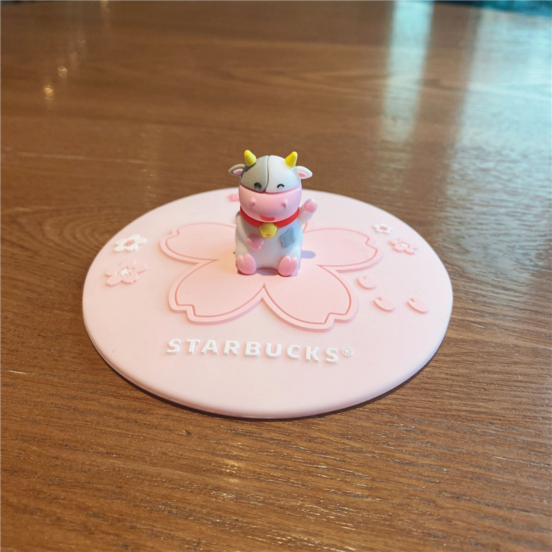 老虎硅胶杯盖咖啡杯防尘盖子卡通松鼠圆形杯盖陶瓷杯盖配件|undefined