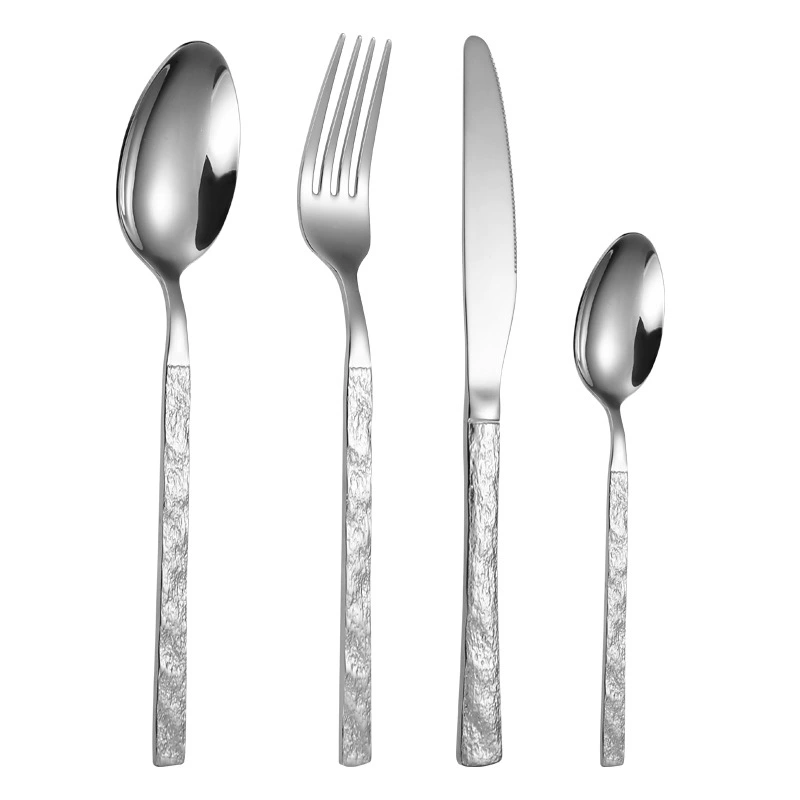 Creative golden tableware stainless steel, set, 4 piece set