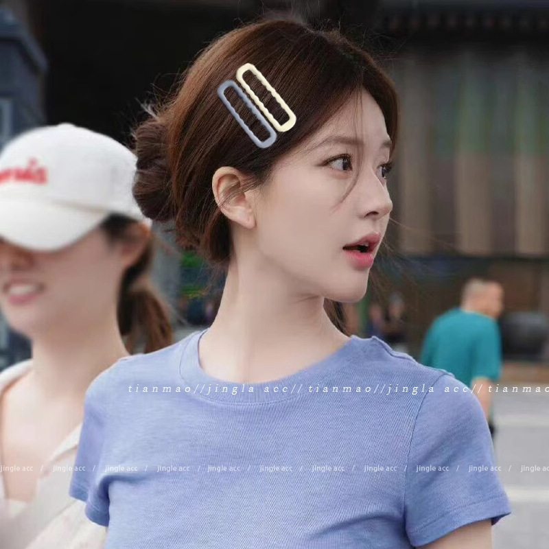 Bonita estrella clips para el cabello niñas peinado artefacto de acabado de peluche clips para el cabello frontal lateral clips para el cabello