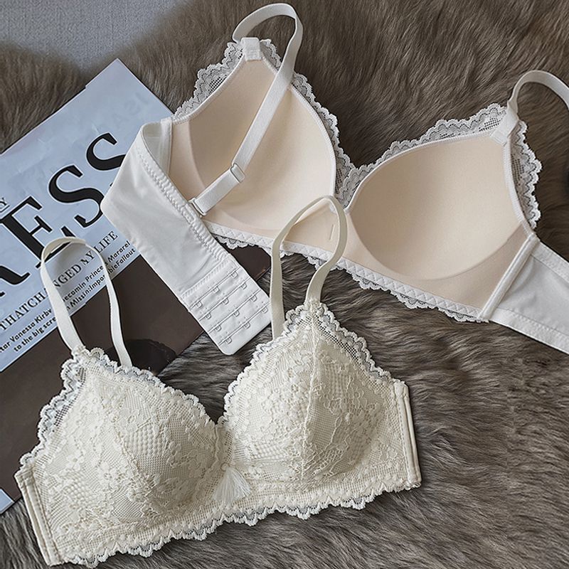 [Best-Selling in the Store] New Sexy Lace Small Breast Intimates for Women, Thin Triangular Cup, No Steel Ring, Anti-Sagging, Push-Up and See-Through