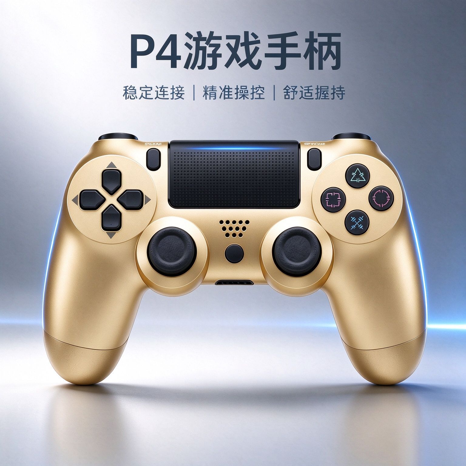 Control Inalámbrico Bluetooth de ABS con Vibración para PC, PS4 y Steam image 3