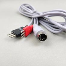 五芯熱療電極線三插針熱療線中頻理療配件硅膠發熱電極片用1.8米