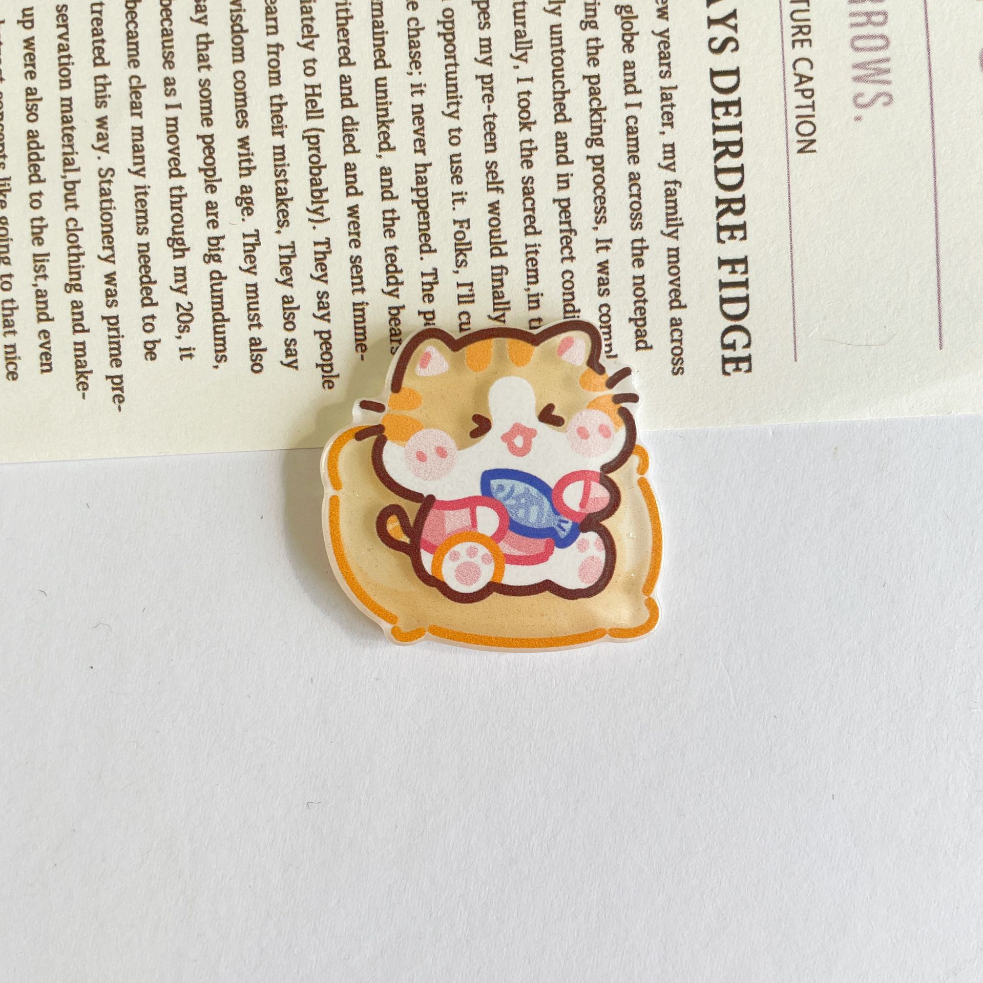 쿠션 작은 물고기 고양이 2.7cm * 2.7cm (단일 조각)