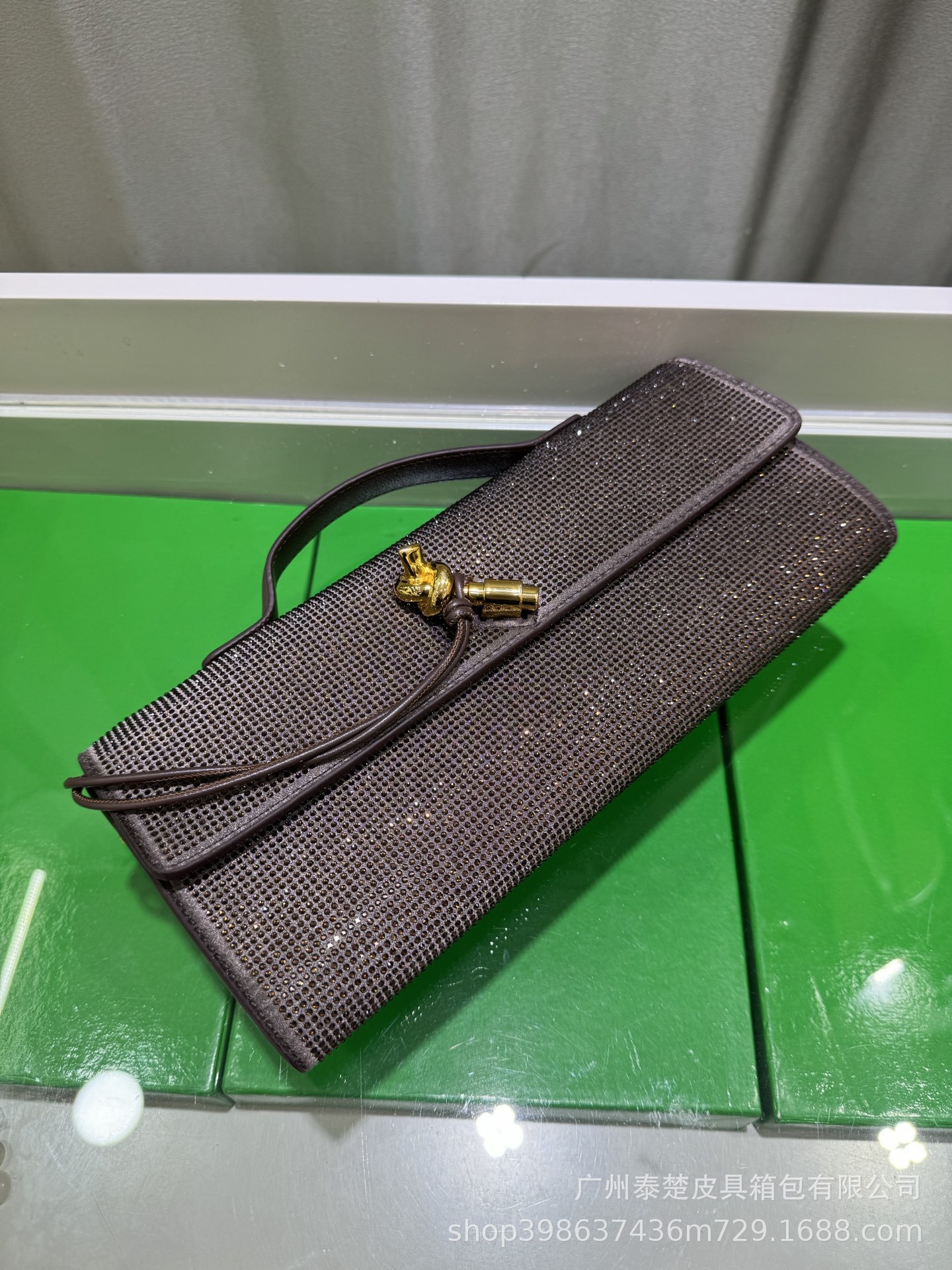 2025 New Diamond-Encrusted Women's Clutch Bag, Luxury Envelope Evening Bag, Fashionable Versatile Crossbody Bag With Box - Thumbnail 5