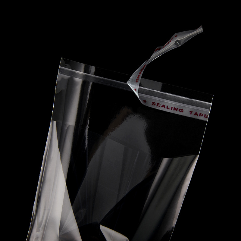 Width 29 OPP bag Transparent bag long strip plastic seal bag OPP glue bag thick clothing packaging bag