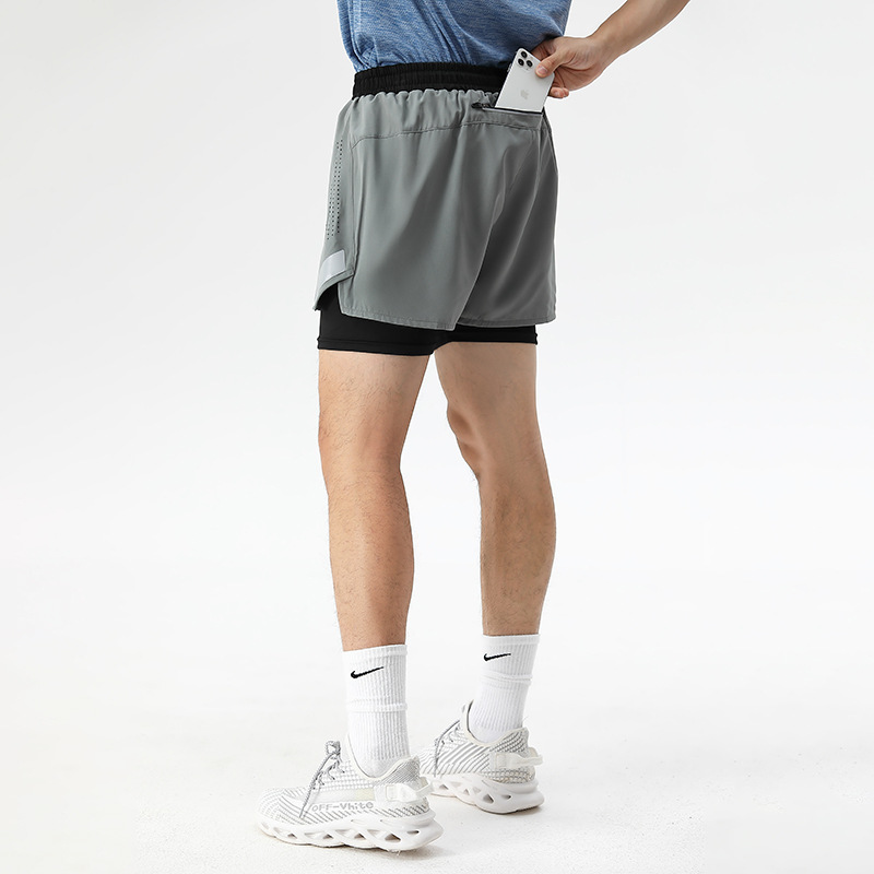 9923 冲孔双层短裤 灰色14.JPG