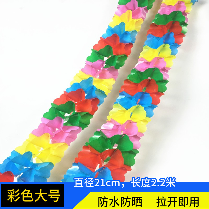 Supermercado del Festival de Primavera decoración de Año Nuevo flor roja pequeña barra redonda tamaño de barra redonda colorida barra redonda diseño de decoración de Año Nuevo