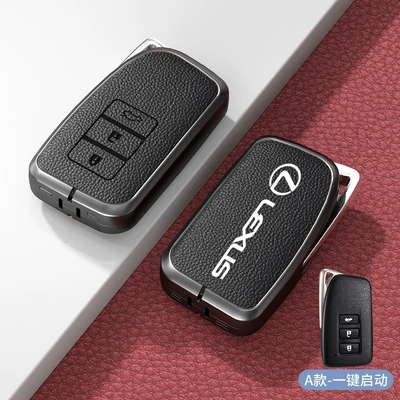 es200 es300h rx300 rx350h | Car key bag - standard-type-a-one-click-start-noble-black-zinc-alloy-single-shell