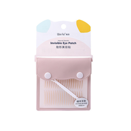 Wanfei Wuhen double eyelid patch for swollen eyes, imitation lace, invisible, non-reflective, waterproof, sticky, natural and slender